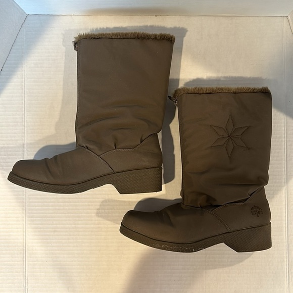 Totes Taupe Snowflake Wide Insulated Women’s Waterproof Snow Winter Boots 7W - Picture 4 of 6